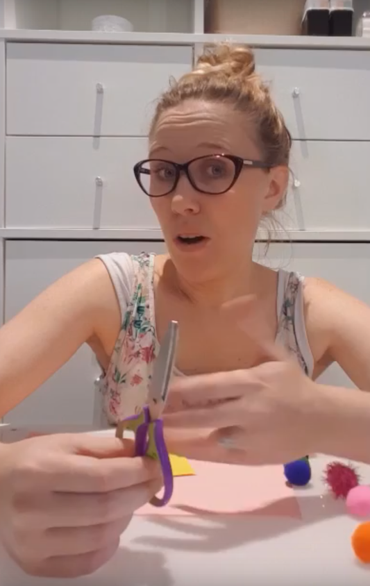 bilateral coordination fine motor skill development scissor use