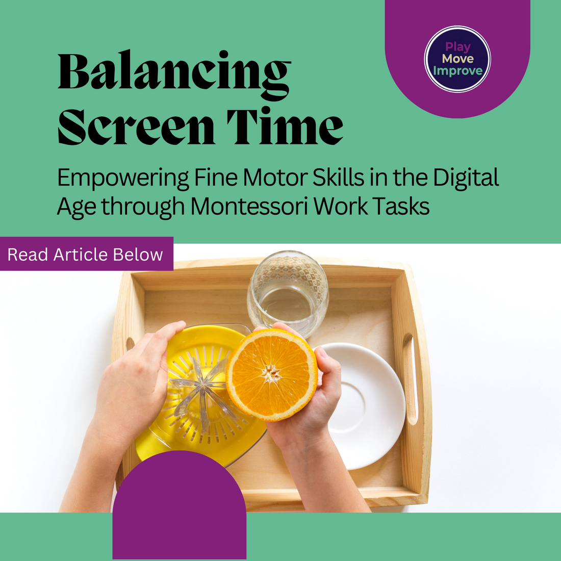 Balancing Screen Time with Fine Motor Skills through Montessori Work Tasks