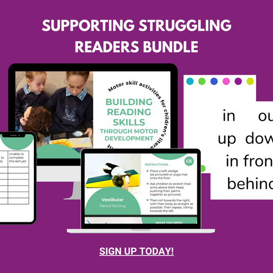 How to support struggling readers - training and printable bundle for teachers and families