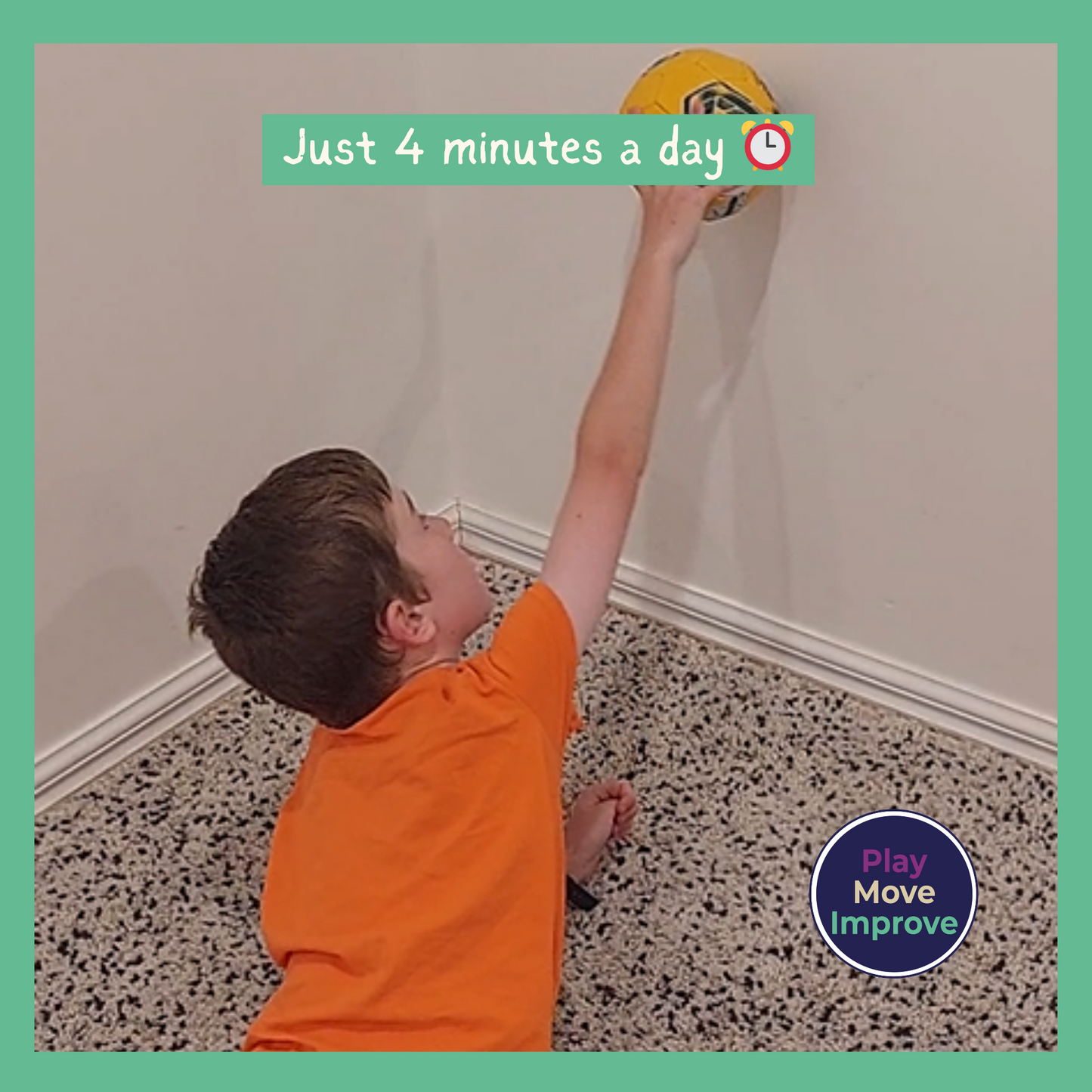 31 day kids movement challenge - Only 4 minutes per day